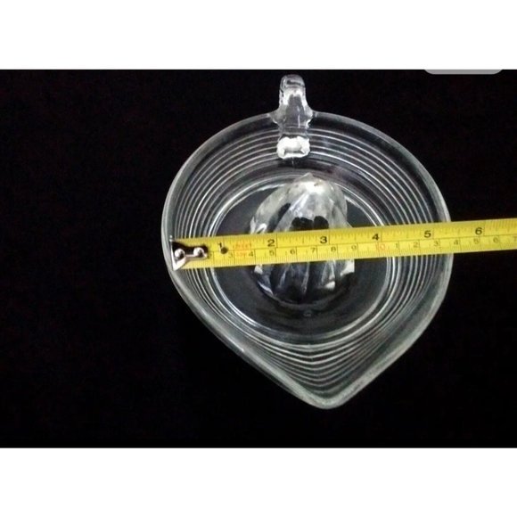 Vtg Clear Depression Glass large Juicer Hand Glass Juicer Bowl Fresh-Squeeze Pou - Picture 6 of 6